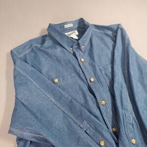 Duluth Trading Co. Untucked Relaxed Fit Button Up Shirt Men's Size 2XL